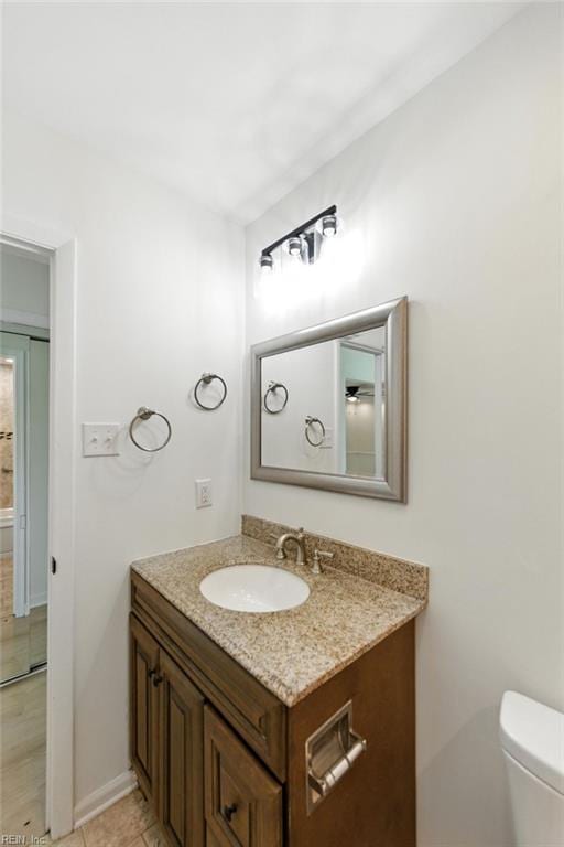 3144 Aaron Dr, Chesapeake, VA 23323 - half bathroom with vanity and tile patterned flooring