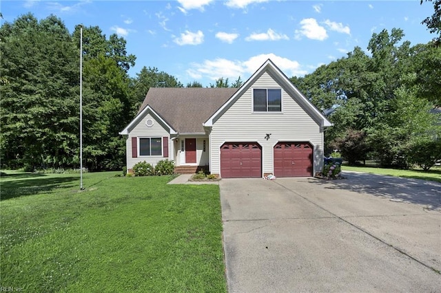 4041 Hargrove Lndg, Suffolk, VA 23435 - traditional-style home featuring concrete driveway, a garage, and a front lawn