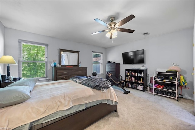 4041 Hargrove Lndg, Suffolk, VA 23435 - carpeted bedroom with ceiling fan