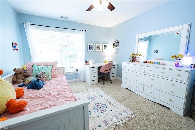 412 Yorkville Rd, Yorktown, VA 23692 - carpeted bedroom featuring ceiling fan and baseboards