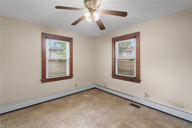 440 Maryland Ave, Norfolk, VA 23508 - spare room featuring healthy amount of natural light and a ceiling fan