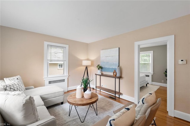 440 Maryland Ave, Norfolk, VA 23508 - living area with radiator and wood finished floors