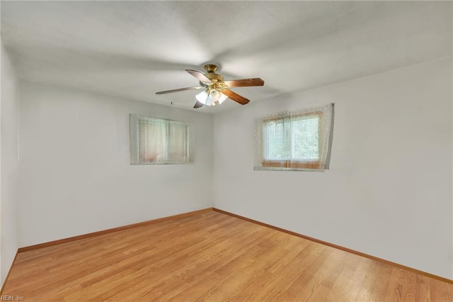 4861 Honeygrove Rd, Virginia Beach, VA 23455 - empty room with a ceiling fan and light wood-style floors