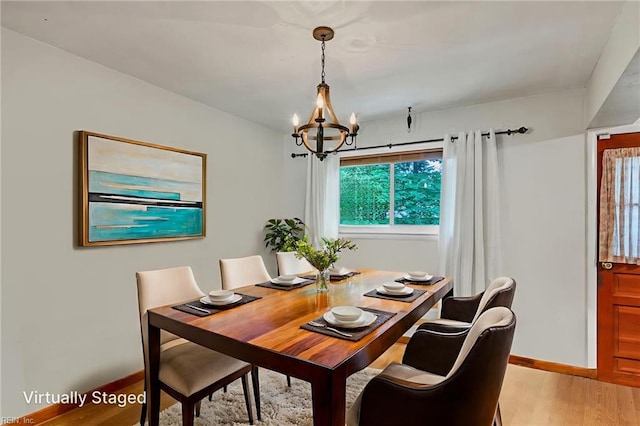 4861 Honeygrove Rd, Virginia Beach, VA 23455 - dining space featuring a chandelier and light wood-style floors