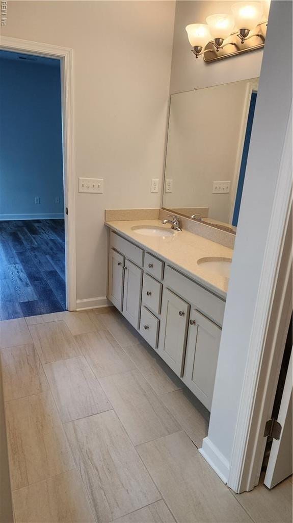 217 Wineberry Way, Yorktown, VA 23692 - full bath featuring double vanity and baseboards