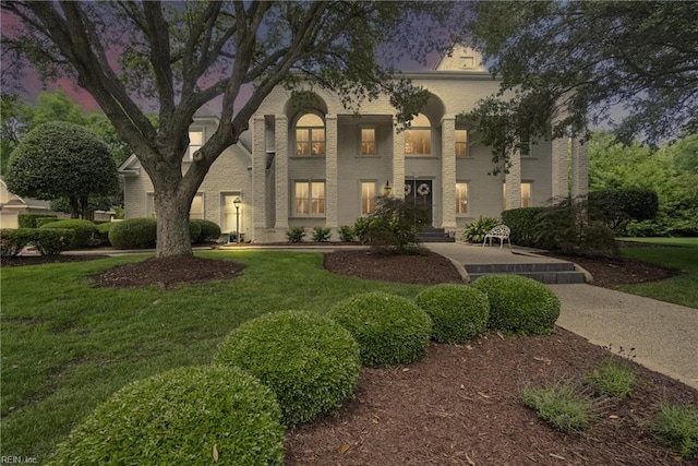 4028 Timber Ridge Dr, Virginia Beach, VA 23455 - view of front of property with a front lawn and brick siding
