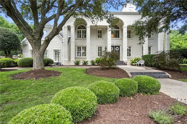 4028 Timber Ridge Dr, Virginia Beach, VA 23455 - view of front of home featuring brick siding and a front yard