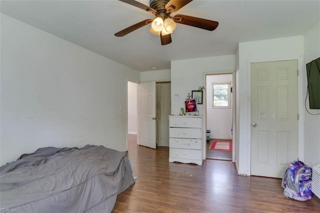 540 Draper Dr, Norfolk, VA 23505 - bedroom with wood finished floors and ceiling fan