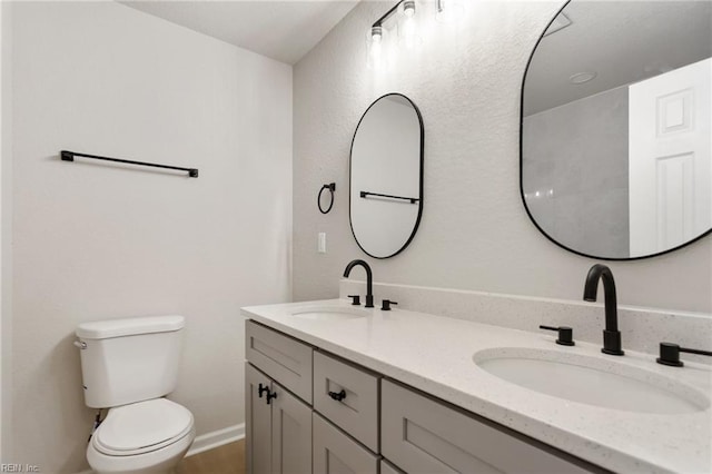 4809 Orchard Ln, Virginia Beach, VA 23464 - full bathroom featuring toilet and double vanity