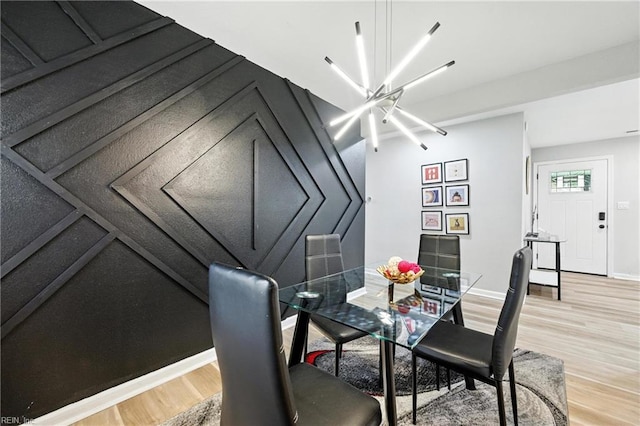 78 Calvary Ter, Hampton, VA 23666 - dining room with light wood-style flooring and a chandelier