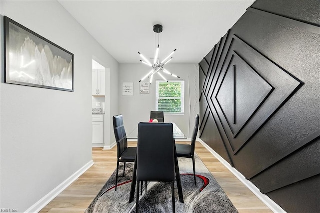78 Calvary Ter, Hampton, VA 23666 - dining room with light wood-type flooring and a chandelier