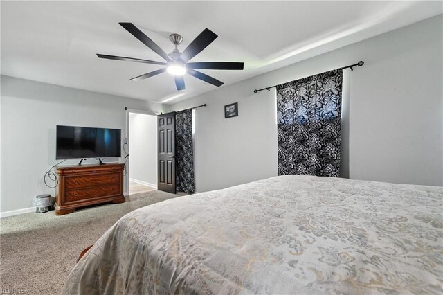 78 Calvary Ter, Hampton, VA 23666 - carpeted bedroom with baseboards and a ceiling fan
