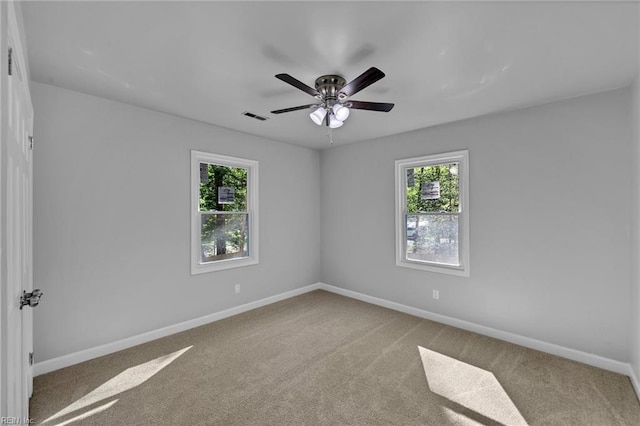 2 Clarendon Ct, Williamsburg, VA 23188 - carpeted empty room with baseboards and a ceiling fan
