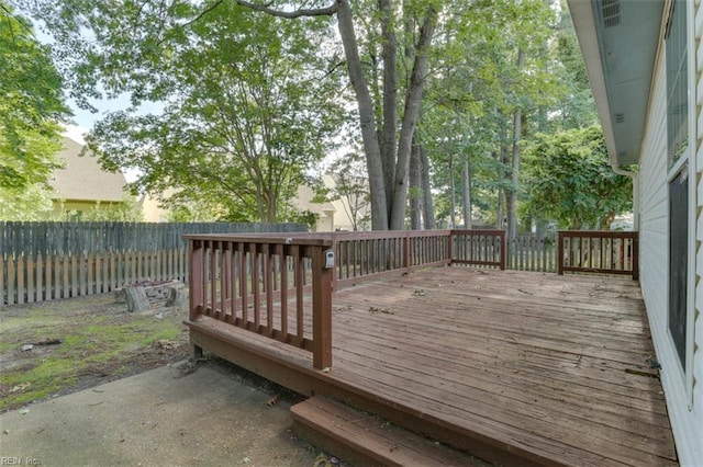 816 Mccrae Dr, Newport News, VA 23608 - wooden deck featuring a fenced backyard