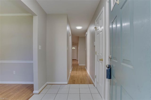816 Mccrae Dr, Newport News, VA 23608 - corridor with light wood-type flooring and baseboards