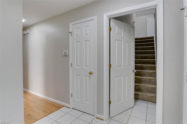 816 Mccrae Dr, Newport News, VA 23608 - hall with light tile patterned flooring and stairs