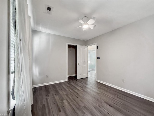 100 Peacepipe Pl, Williamsburg, VA 23185 - unfurnished room featuring ceiling fan and dark wood-style floors