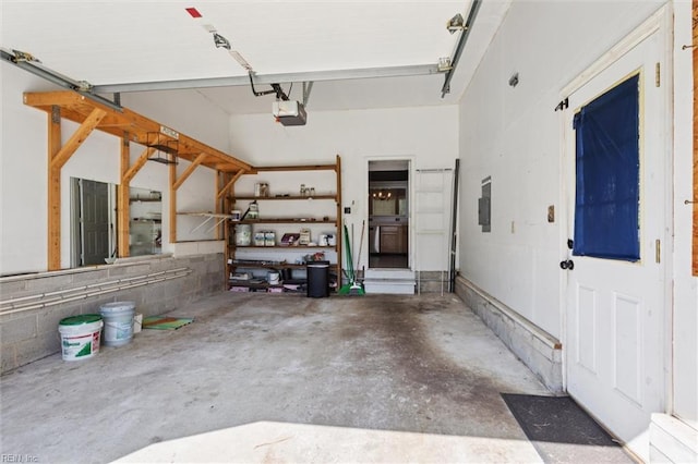 100 Peacepipe Pl, Williamsburg, VA 23185 - garage featuring electric panel and a garage door opener