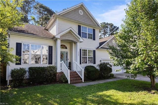 1949 Lemonwood Rd, Chesapeake, VA 23323 - traditional home with an attached garage and a front lawn