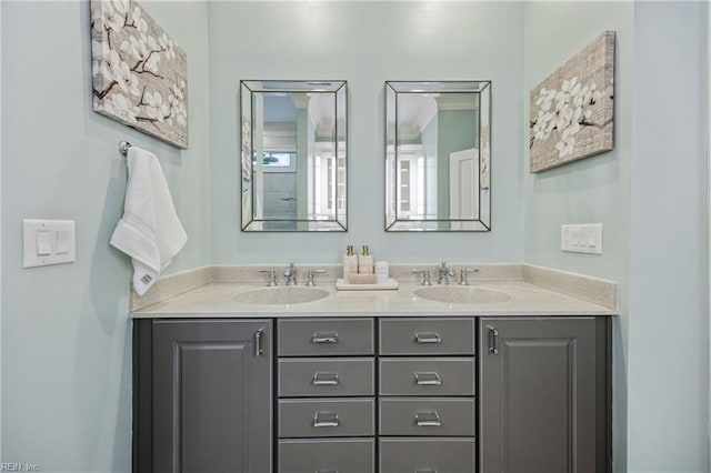 623 London St, Portsmouth, VA 23704 - full bath with double vanity