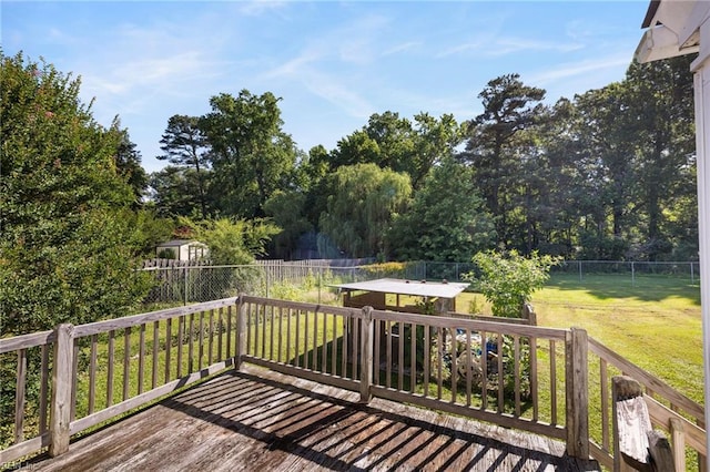 1132 Proctor St, Suffolk, VA 23434 - deck with a fenced backyard