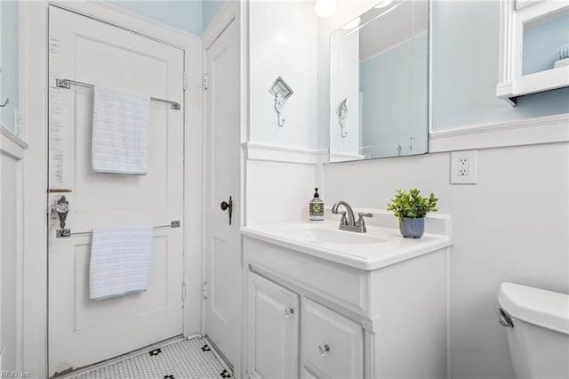 414 Russell St, Portsmouth, VA 23707 - bathroom featuring vanity and tile patterned floors