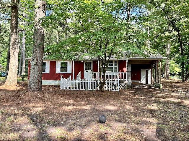 5410 Gum Fork Rd, Gloucester, VA 23061 - view of front facade featuring covered porch
