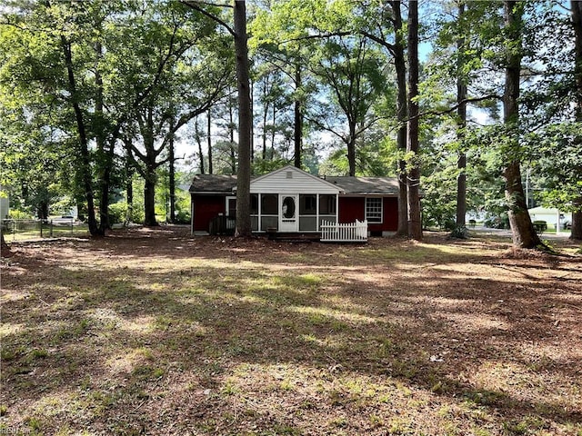 5410 Gum Fork Rd, Gloucester, VA 23061 - view of yard with covered porch
