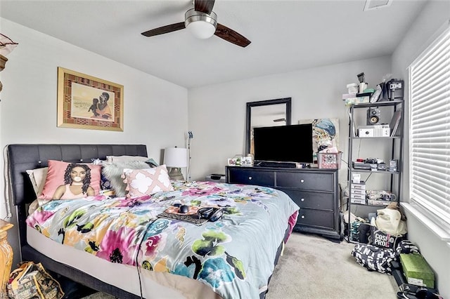 145 Blessing Cir, Suffolk, VA 23434 - bedroom with light colored carpet and a ceiling fan