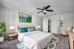 1879 Eastborne Dr, Virginia Beach, VA 23454 - bedroom with a ceiling fan