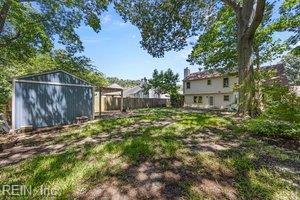 1879 Eastborne Dr, Virginia Beach, VA 23454 - view of yard with an outbuilding