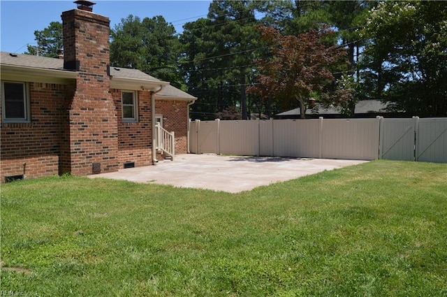 301 Woodbridge Dr, Chesapeake, VA 23322 - view of yard featuring a patio and entry steps