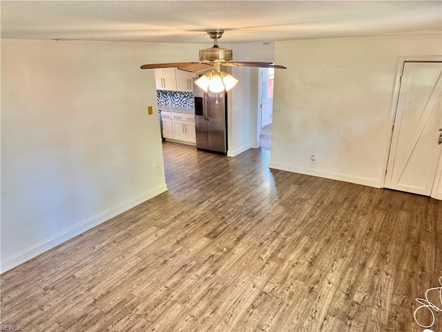 613 N Shore Rd, Norfolk, VA 23505 - unfurnished room featuring a ceiling fan and wood finished floors