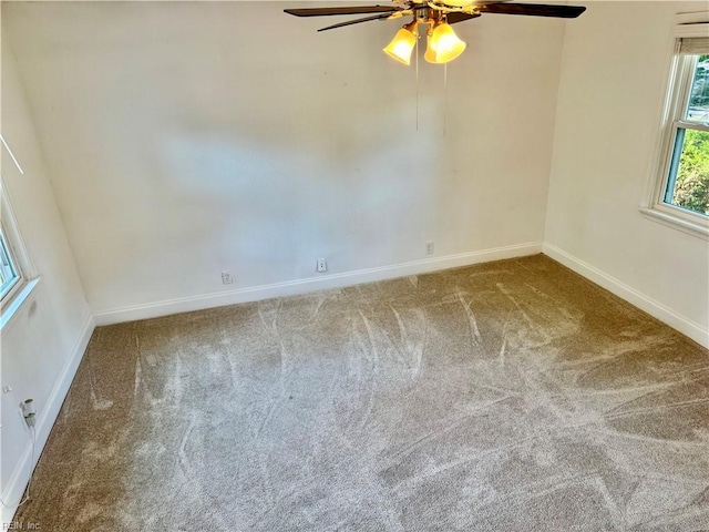 613 N Shore Rd, Norfolk, VA 23505 - empty room with carpet floors and ceiling fan