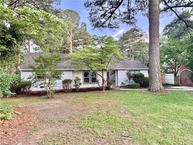 613 N Shore Rd, Norfolk, VA 23505 - ranch-style home featuring roof with shingles and a gate