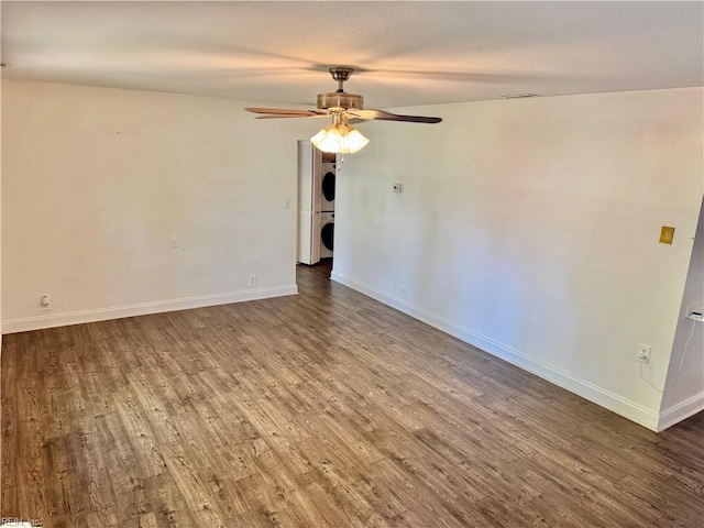 613 N Shore Rd, Norfolk, VA 23505 - unfurnished room with wood finished floors and ceiling fan