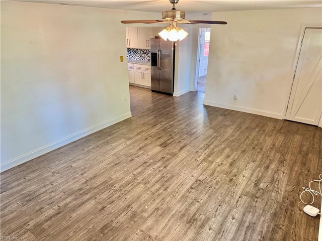 613 N Shore Rd, Norfolk, VA 23505 - empty room featuring wood finished floors and a ceiling fan