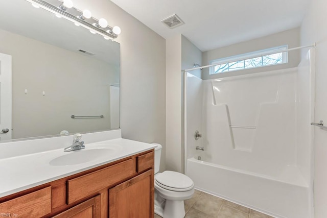 923 Hill St, Chesapeake, VA 23324 - bathroom featuring vanity, tile patterned flooring, and tub / shower combination