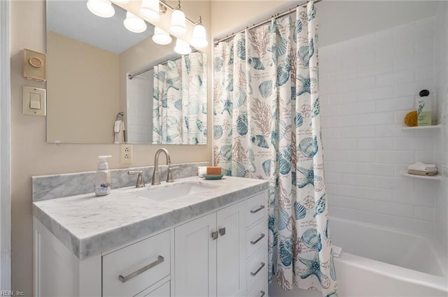 440 N Adventure Trl, Virginia Beach, VA 23454 - full bathroom featuring vanity and shower / bathtub combination with curtain