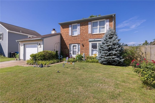 3909 Wilmington Rd, Virginia Beach, VA 23453 - view of front of house featuring an attached garage, concrete driveway, and brick siding