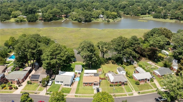 556 Summers Dr, Norfolk, VA 23509 - aerial perspective of suburban area featuring a nearby body of water