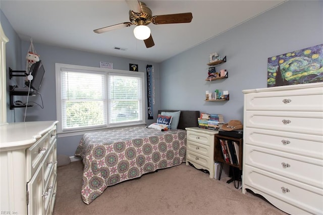 108 Sunrise Bluff Ct, Smithfield, VA 23430 - bedroom with light carpet and ceiling fan