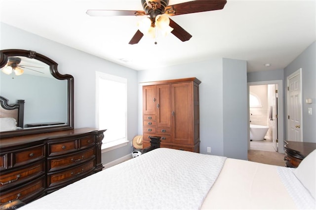 108 Sunrise Bluff Ct, Smithfield, VA 23430 - bedroom featuring ceiling fan and connected bathroom