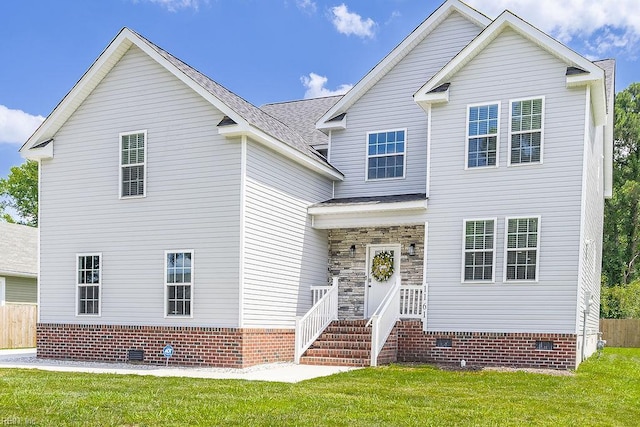 1161 Bells Mill Rd, Chesapeake, VA 23322 - traditional-style home featuring crawl space and a front lawn