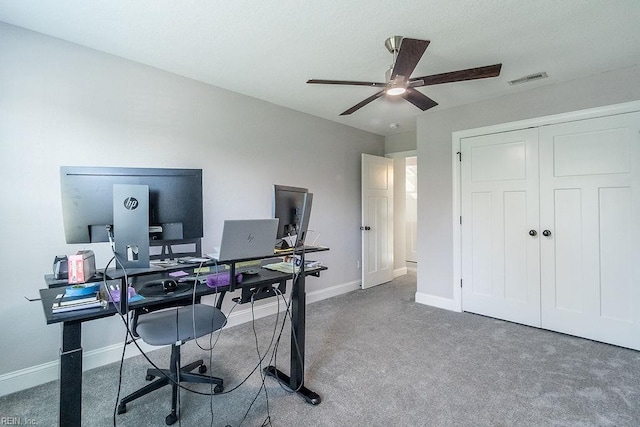 1161 Bells Mill Rd, Chesapeake, VA 23322 - office with carpet flooring and a ceiling fan