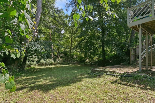 102 Saddle Dr, Newport News, VA 23602 - view of grassy yard with stairway