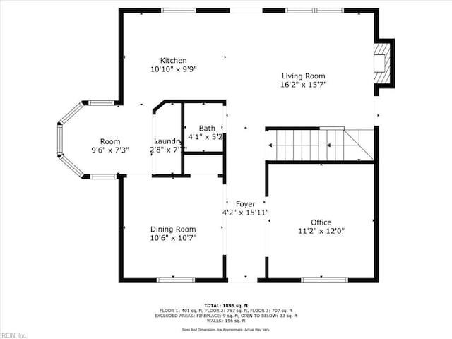 102 Saddle Dr, Newport News, VA 23602 - view of floor plan / room layout
