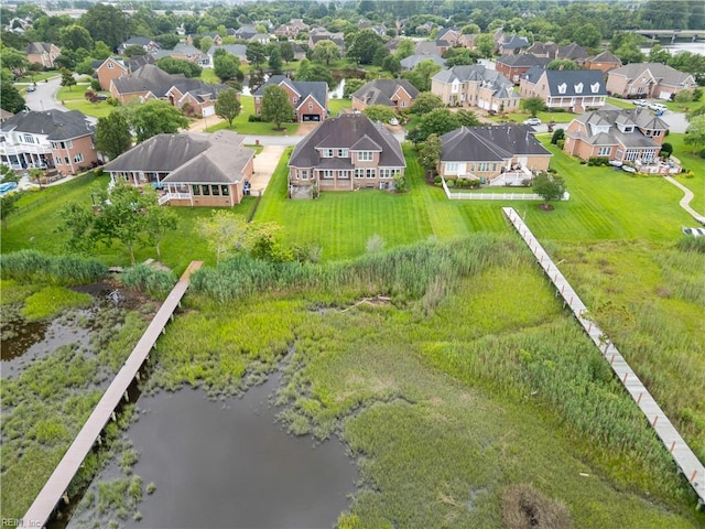 1938 Lancing Crest Ln, Chesapeake, VA 23323 - aerial perspective of suburban area with a nearby body of water