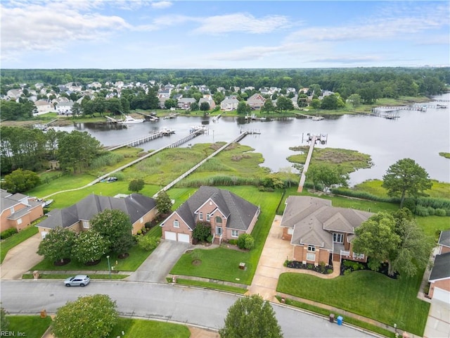 1938 Lancing Crest Ln, Chesapeake, VA 23323 - aerial view of residential area with a nearby body of water