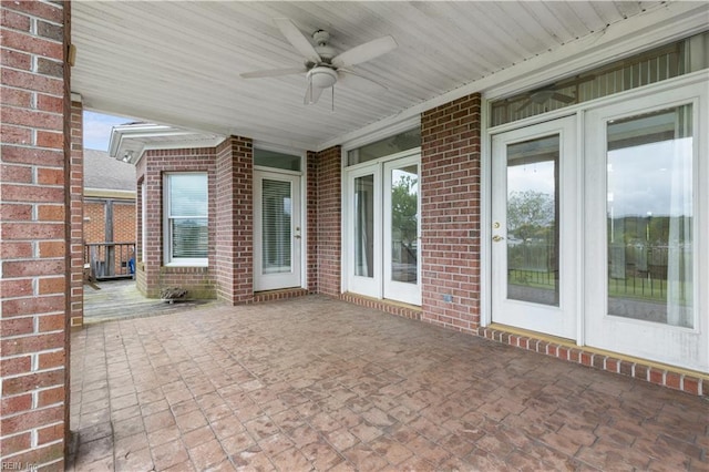 1938 Lancing Crest Ln, Chesapeake, VA 23323 - view of patio featuring ceiling fan